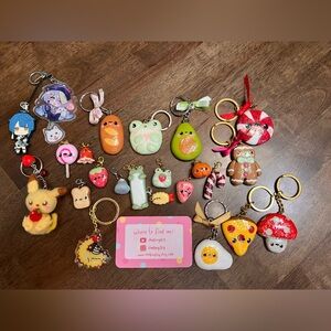 Kawaii Keychains Clay Handmade Pokémon Anime
